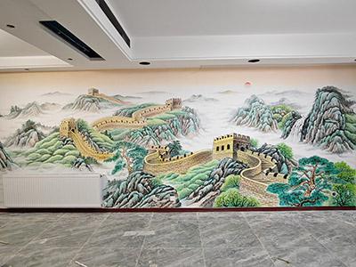 合肥市肥东县中海城别墅家装墙绘